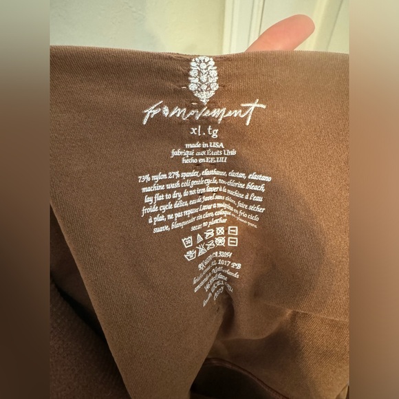 Free People Movement Good Karma Bodysuit in Chocolate NWOT Size XL - Picture 10 of 10